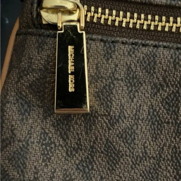 MICHAEL KORS Women’s Handbag Crossbody Logo Bag Brown Acorn AUTHENTIC - Picture 9 of 15